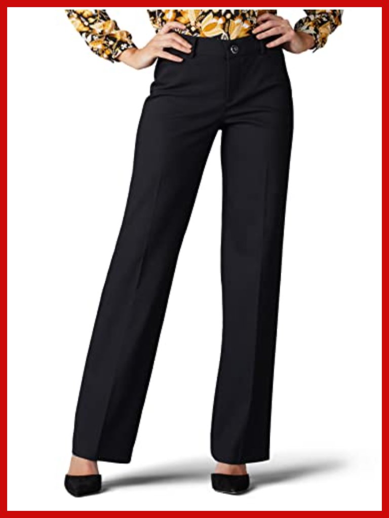 Ultra Lux Comfort Trouser Pants With Flex Motion - Mid Rise, Stretchable